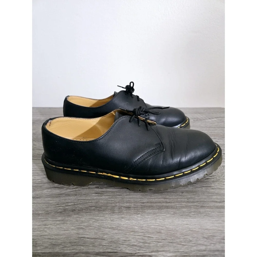 Black Doc Martens Unisex Adult‎ Vegan Oxford Shoes Boots Size 7